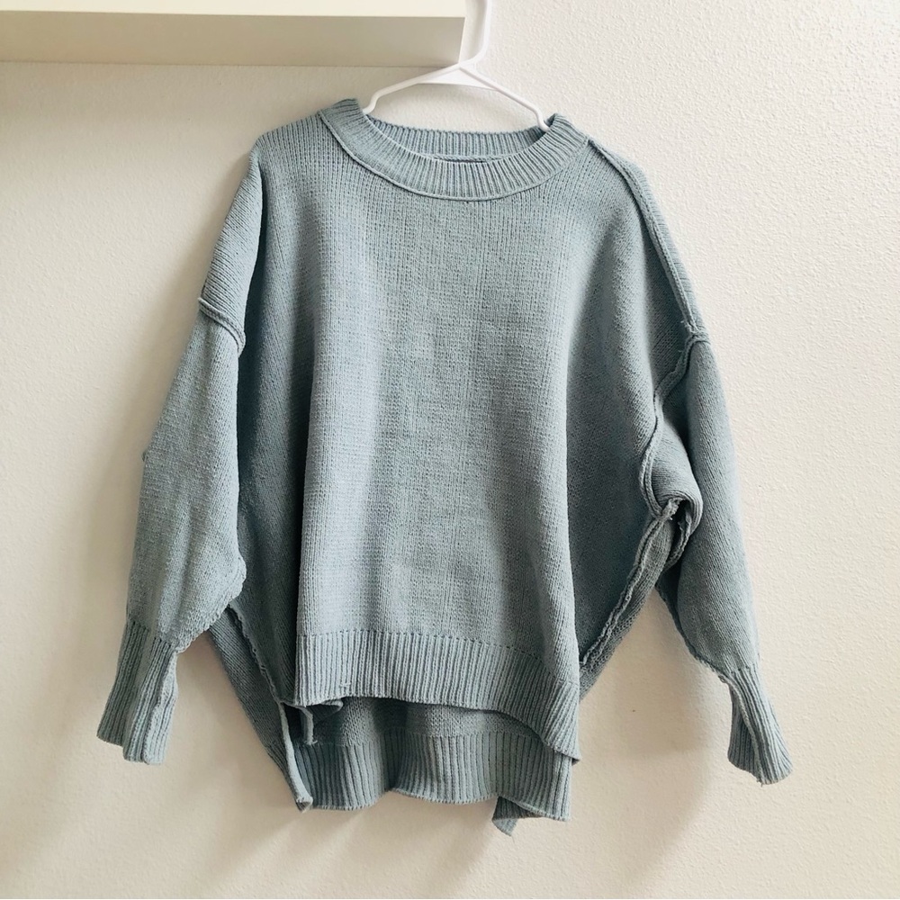 Laurel Grey Women's Teal Quarter Sleeves Sweater XL